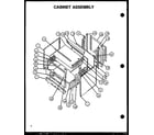 Amana GBE22AAOCEMW/P1137956NW cabinet assembly diagram