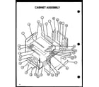 Amana SBE56FXW/P1137959NW cabinet assembly diagram