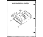 Amana SBE56FXW/P1137959NW black glass door assembly diagram