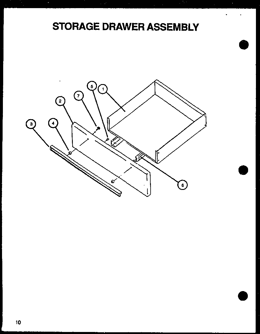 STORAGE DRAWER ASSEMBLY