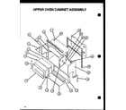 Amana SBE56FXW/P1137959NW upper oven cabinet assembly diagram