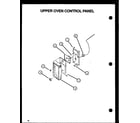 Amana SBE56FXW/P1137959NW upper oven control panel diagram