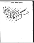 Oven door parts (fdu1862ww/p1131909) (fdu1862b/p1131908)
