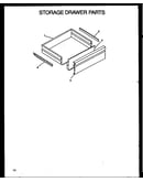 Storage drawer parts (fdu1862ww/p1131909) (fdu1862b/p1131908)