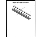 Modern Maid FDU1862WW/P1131909 range back rail accessory diagram