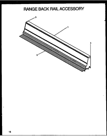 Range back rail accessory
