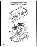 Glass ceramic module (xst2072w/p1133265nw) (xst2072b/p1133265nb)