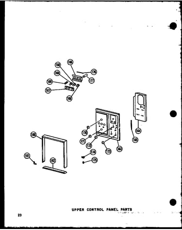 Upper control panel parts (rcc-3/p72771-1m) (rcc-3-c/p72771-1mc) (rcc-3-ag/p72771-1mg) (rcc-3-a/p72771-1ma) (rcc-3/p72771-2m) (rcc-3-l1/p72771-2ml) (rcc-3-c1/p72771-2mc) (rcc-3-a1/p72771-2ma) (rcc-3-ag1/p72771-2mg) (rcc-4-c/p72778-1mc) (rcc-4-a/p72778-1ma