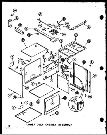 Lower oven cabinet assembly (rcc-3-c1/p73408-1mc) (rcc-3/p73408-1m) (rcc-3-a1/p73408-1ma) (rcc-3-ag1/p73408-1mg) (rcc-3-l1/p73408-1ml) (rcc-4-c1/p73409-1m) (rcc-4-ag1/p73409-1m) (rcc-4/p73409-1m) (rcc-4-a1/p73409-1m) (rcc-4-l1/p73409-1m)
