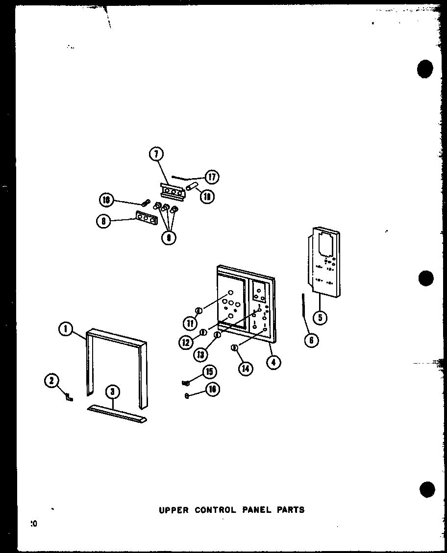 UPPER CONTROL PANEL PARTS (RCC-3-C1/P73408-1MC) (RCC-3/P73408-1M) (RCC-3-A1/P73408-1MA) (RCC-3-AG1/P73408-1MG) (RCC-3-L1/P73408-1ML) (RCC-4-C1/P73409-1M) (RCC-4-AG1/P73409-1M) (RCC-4/P73409-1M) (RCC-4-A1/P73409-1M) (RCC-4-L1/P73409-1M)