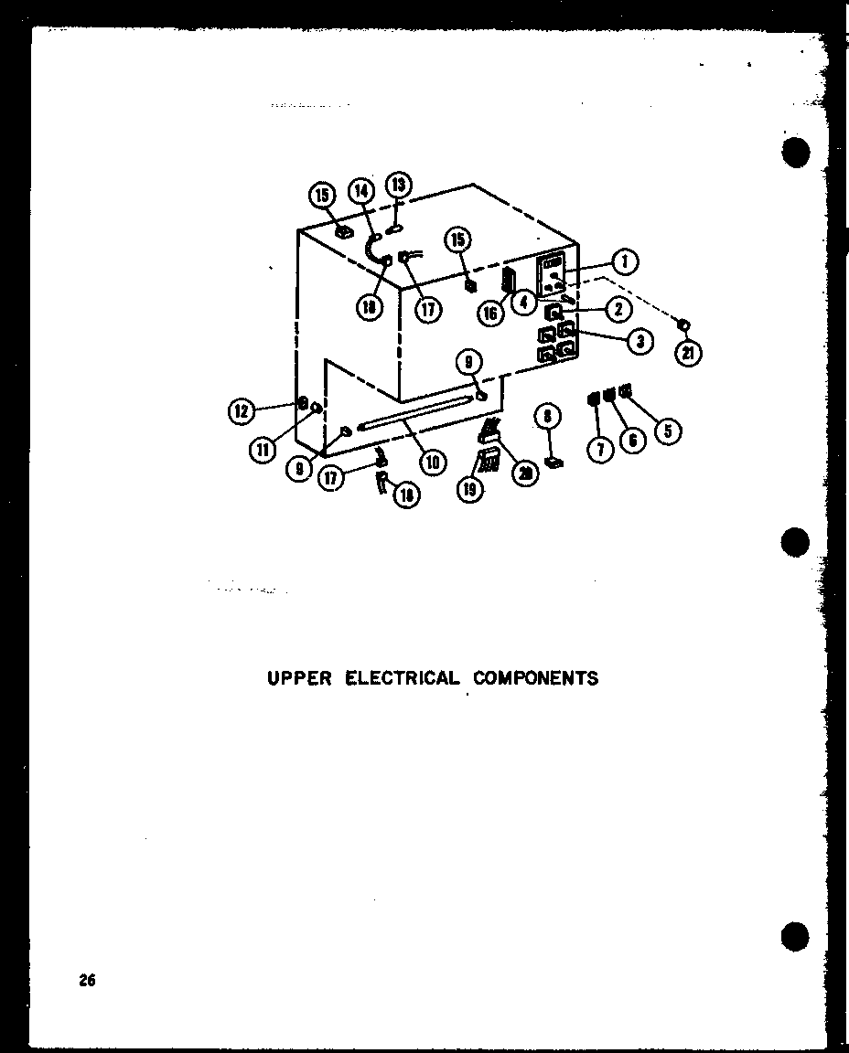 UPPER ELECTRICAL COMPONENTS (RCC-3-C1/P73408-1MC) (RCC-3/P73408-1M) (RCC-3-A1/P73408-1MA) (RCC-3-AG1/P73408-1MG) (RCC-3-L1/P73408-1ML) (RCC-4-C1/P73409-1M) (RCC-4-AG1/P73409-1M) (RCC-4/P73409-1M) (RCC-4-A1/P73409-1M) (RCC-4-L1/P73409-1M)