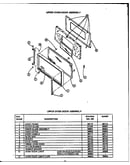 Upper oven door assembly (eha394) (eja394) (eha395) (eja395) (eja397)