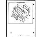 Caloric EHA315 upper oven cabinet assembly (eha394) (eja394) (eha395) (eja395) (eja397) diagram