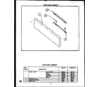 Caloric EJA335 fixed panel assembly (eha112) (eha312-op) diagram