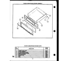 Caloric EHA394 black glass storage drawer assembly (eja367) (eja397) diagram