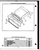 Black glass storage drawer assembly (eja367) (eja397)