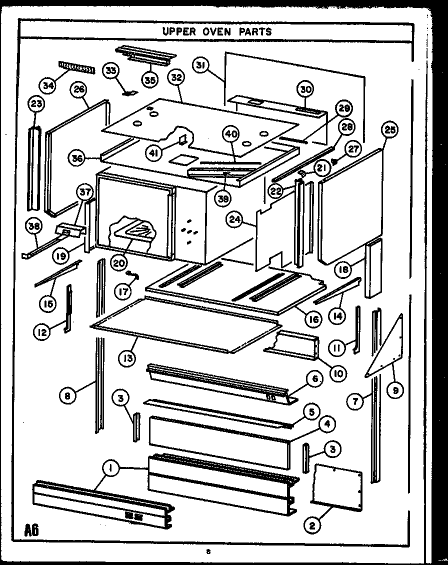 Upper oven parts (evp394) (evp399)