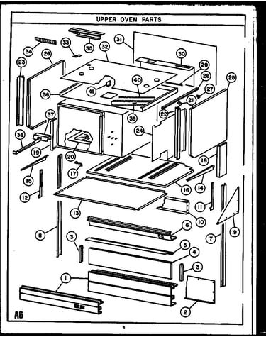 Upper oven parts (evp394) (evp399)