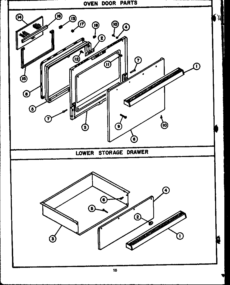 Oven door parts (evp394) (evp399)
