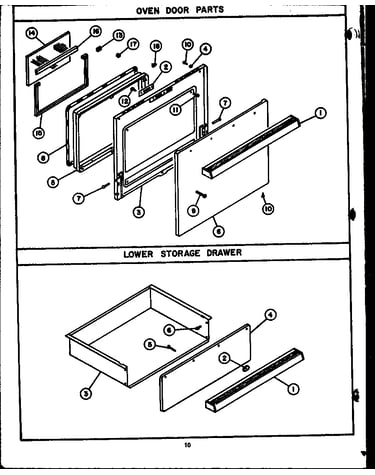 Oven door parts (evp394) (evp399)