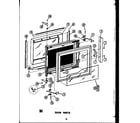 Caloric HCL305 door parts (evp394) (evp399) diagram