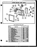 Upper control panel parts (rvp397) (rvp399)