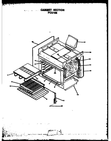 Cabinet section (fcu158)