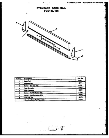 Standard back rail