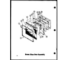 Amana ADMIC-P8592803S brown glass door assembly (admic/p8554805s) (admic/p8592801s) (admic/p8592803s) diagram