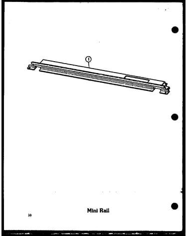Mini rail (admic/p8554805s) (admic/p8592801s) (admic/p8592803s)