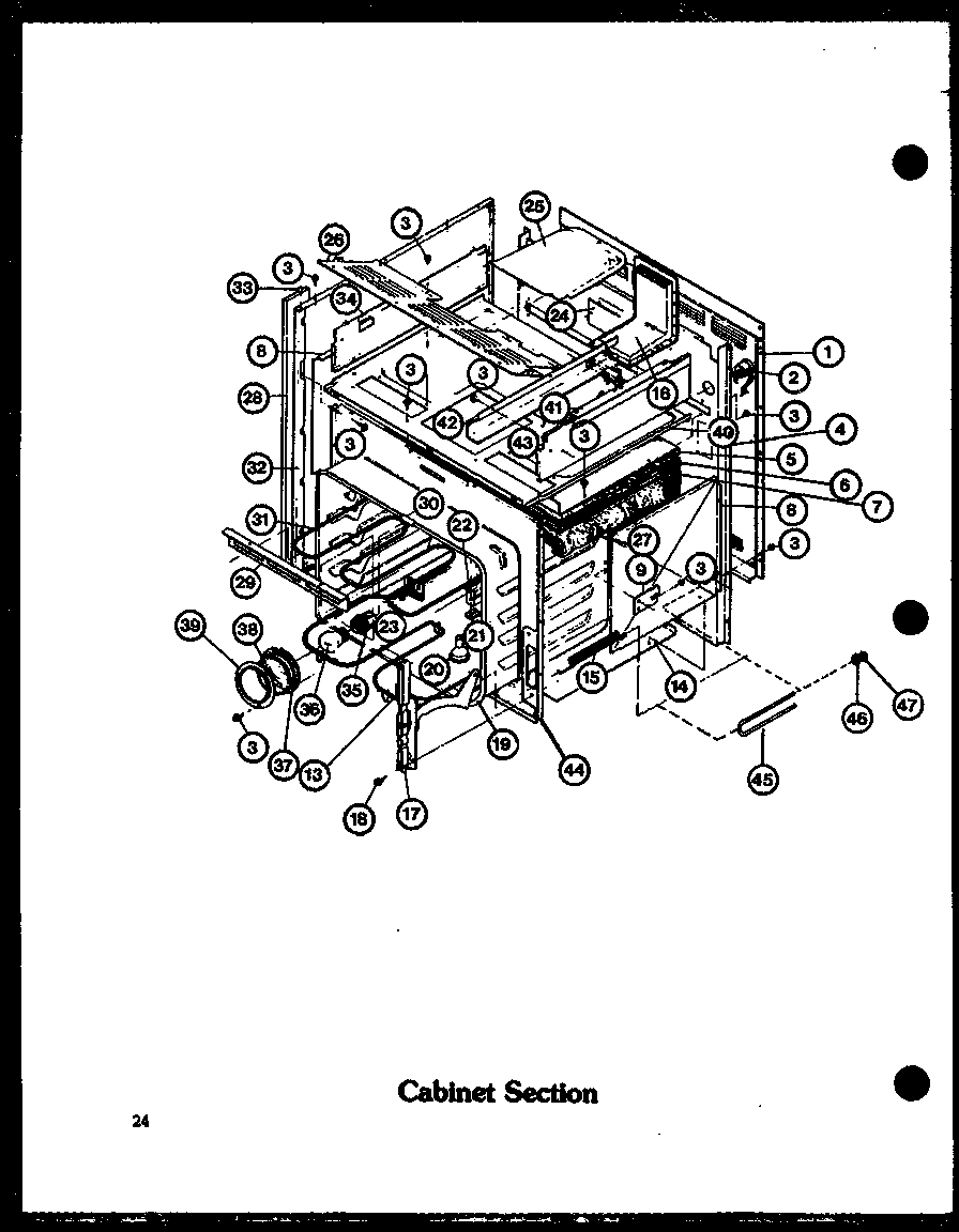 CABINET SECTION (ADMIC/P8554805S) (ADMIC/P8592801S) (ADMIC/P8592803S)