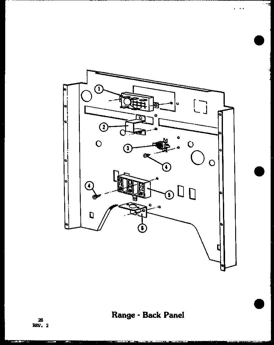 RANGE-BACK PANEL (ADMIC/P8554805S) (ADMIC/P8592801S) (ADMIC/P8592803S)