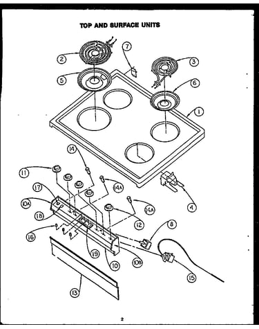Cooktop/controls