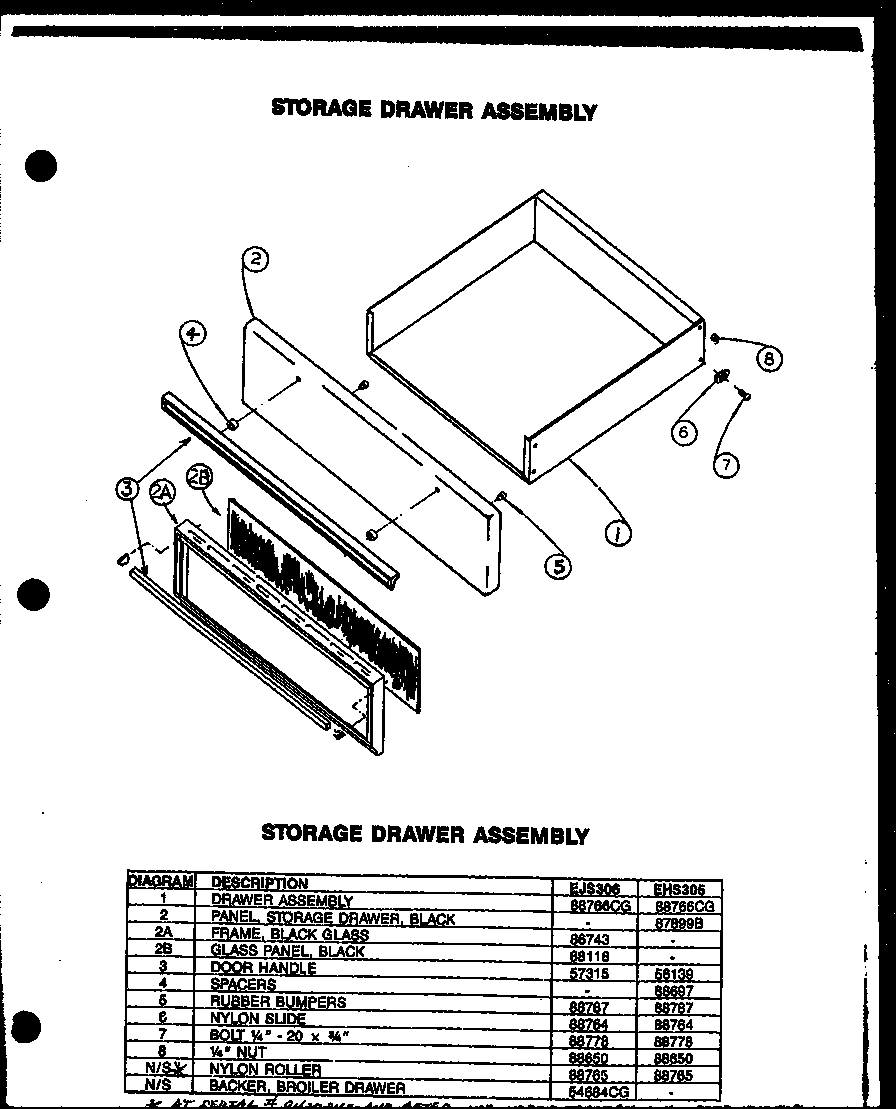 STORAGE DRAWER ASSEMBLY