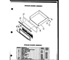 Caloric EJS306 storage drawer assembly diagram