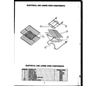 Caloric EHS305 electrical and lower oven components diagram