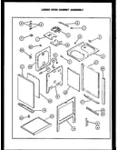 Lower oven cabinet assembly