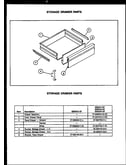 Storage drawer parts