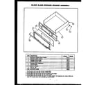 Modern Maid LEU108 black glass storage drawer assembly diagram