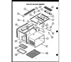 Modern Maid FDU185 main top and oven assembly diagram