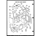 Modern Maid FDU185 lower oven cabinet assembly diagram