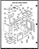 Lower oven cabinet assembly