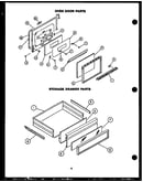 Oven door parts