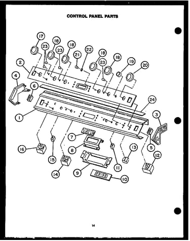 Control panel parts