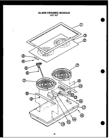 Glass-ceramic module sxt 307 (fdu265)