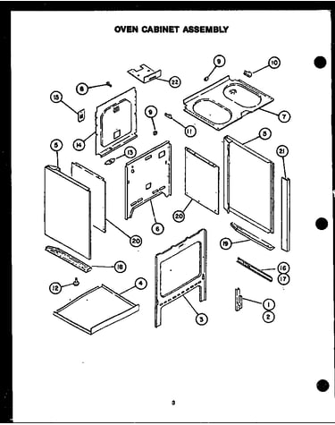 Oven cabinet assembly (ehs342-of) (ehs344-of) (ehs345-of) (ehs346-of) (ehs360-of)