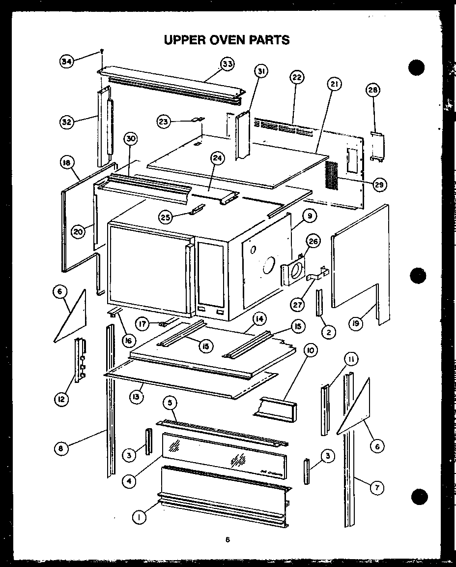 Upper oven parts (ekt-396)