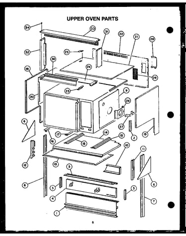 Upper oven parts (ekt-396)