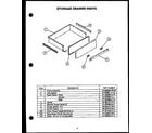 Caloric EKT-396 storage drawer parts (ekt-396) diagram