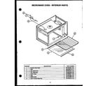 Caloric EKT-396 microwave oven - interior parts (ekt-396) diagram